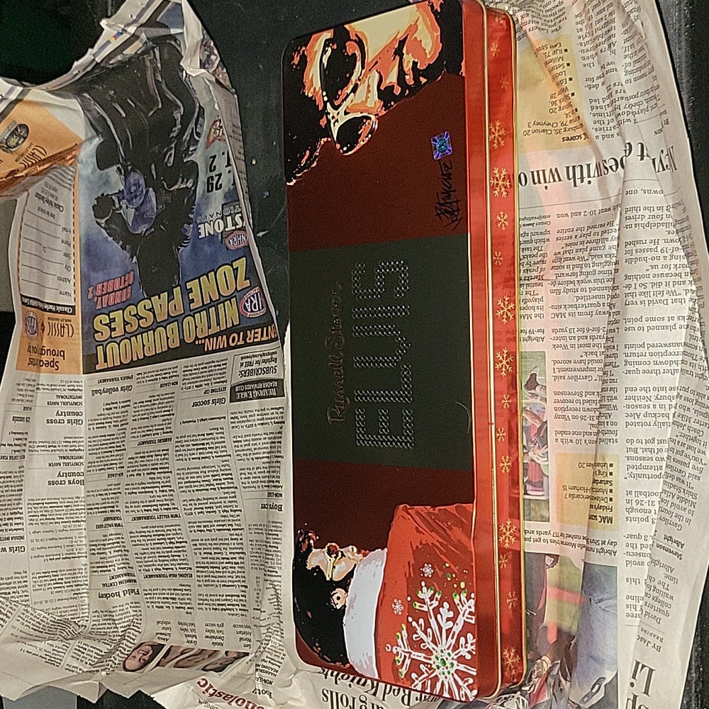 Large Elvis Christmas Chocolate tin
